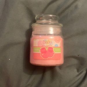 Baby Shower Girl Vanilla Scented Pink Candle- 3oz
